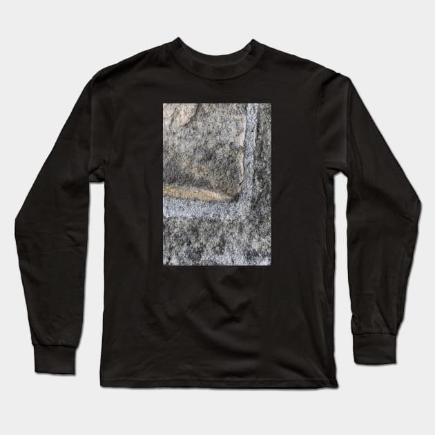 Ancient Stones Placed Together By Mortar Long Sleeve T-Shirt by textural